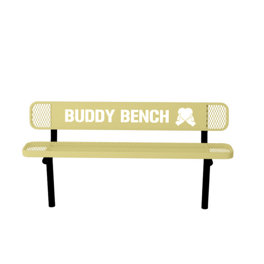 Ultra Sturdy Buddy Bench with Inground Mount Frame