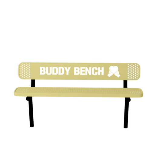 Ultra Sturdy Buddy Bench with Inground Mount Frame