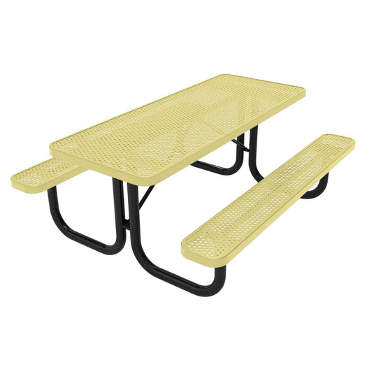 6 FT Commercial Rectangular Outdoor Picnic Table