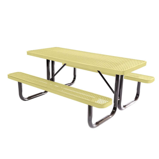 6 FT Commercial Rectangular Outdoor Picnic Table