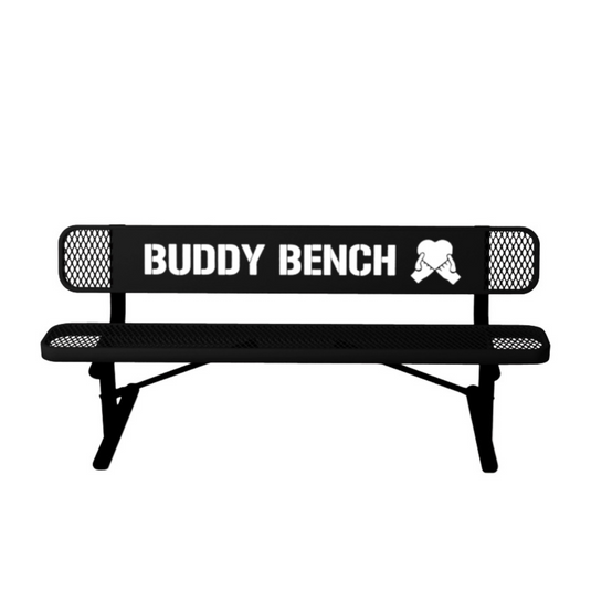 Park & Playground Buddy Bench with Portable Frame