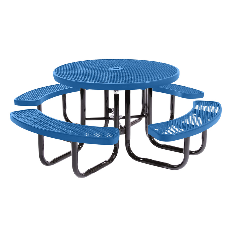 Load image into Gallery viewer, All-Weather Square Metal Outdoor Picnic Tables
