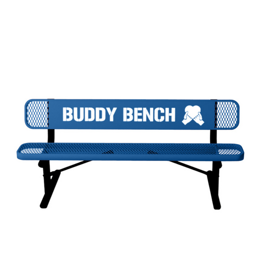 Park & Playground Buddy Bench with Portable Frame