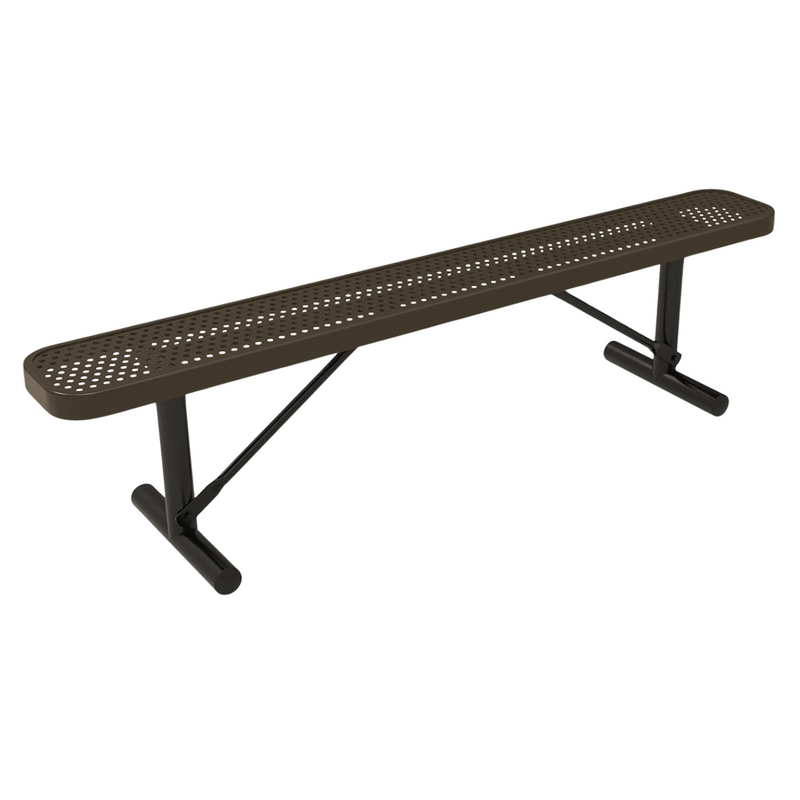 Load image into Gallery viewer, All-Weather Punched Steel Park Bench with Portable Frame
