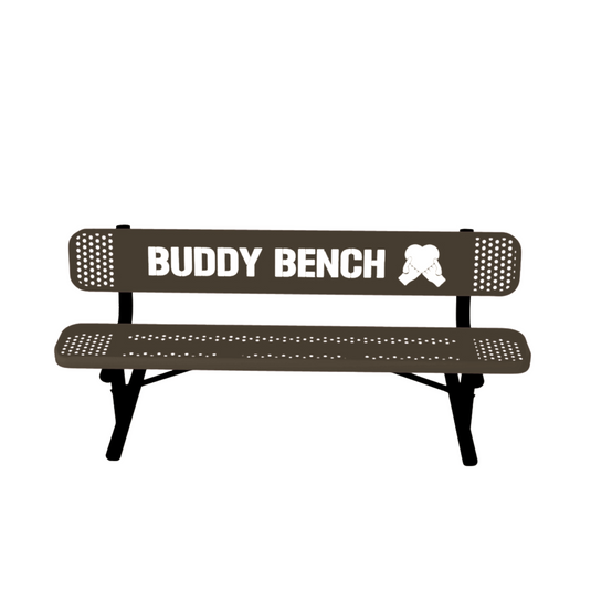 Park & Playground Buddy Bench with Portable Frame