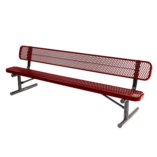 Expanded Metal Park Bench with Portable Frame