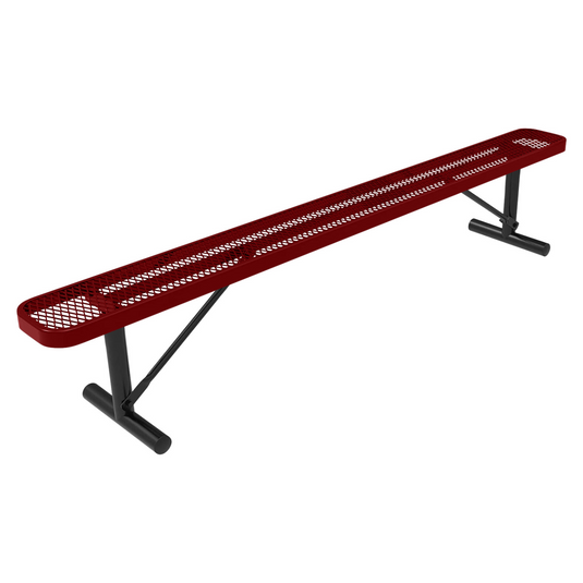 Expanded Metal Park Bench with Portable Frame