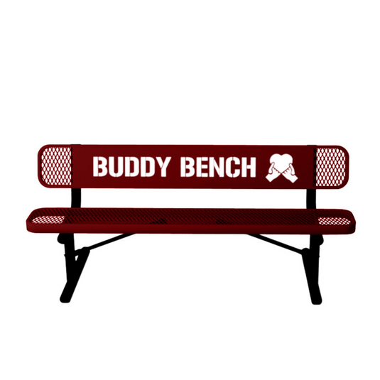 Park & Playground Buddy Bench with Portable Frame