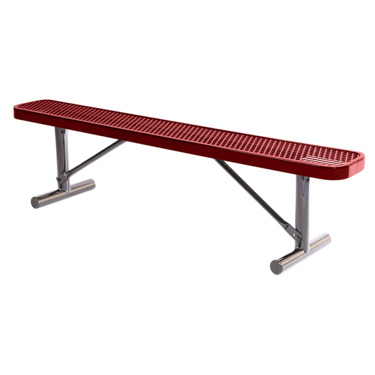 Expanded Metal Park Bench with Portable Frame