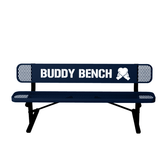 Park & Playground Buddy Bench with Portable Frame