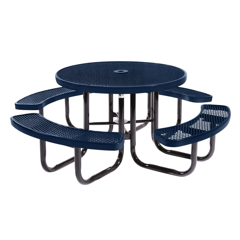 Load image into Gallery viewer, All-Weather Square Metal Outdoor Picnic Tables
