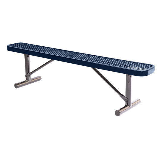 Expanded Metal Park Bench with Portable Frame