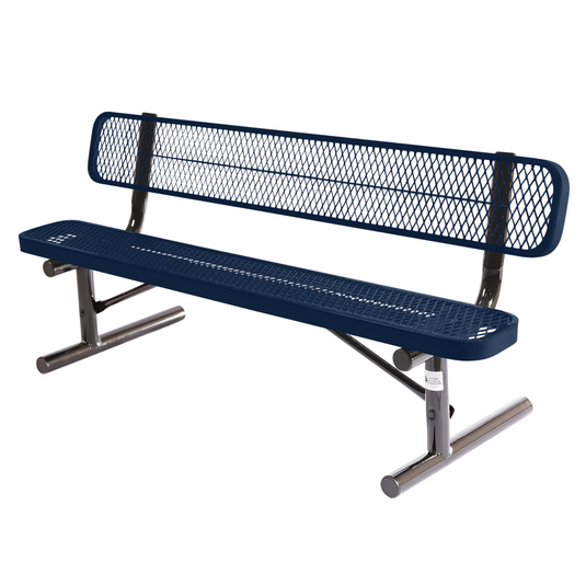 High-Quality Expanded Metal Park Bench with Portable Frame