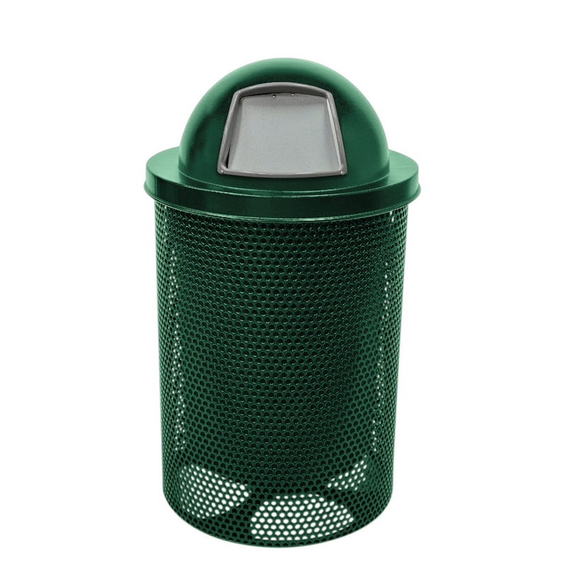 Load image into Gallery viewer, Weatherproof Metal Outdoor Trash Receptacles
