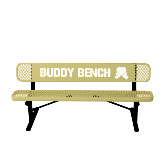 Park & Playground Buddy Bench with Portable Frame