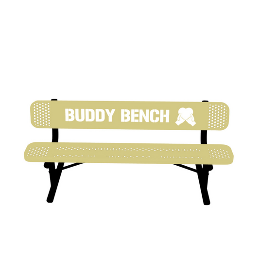 Park & Playground Buddy Bench with Portable Frame