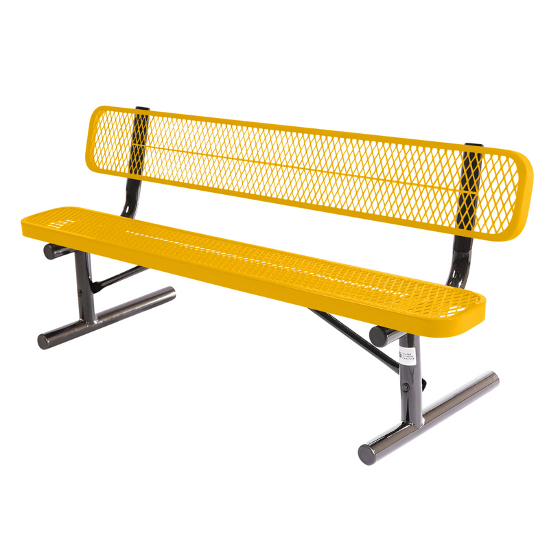 Load image into Gallery viewer, High-Quality Expanded Metal Park Bench with Portable Frame
