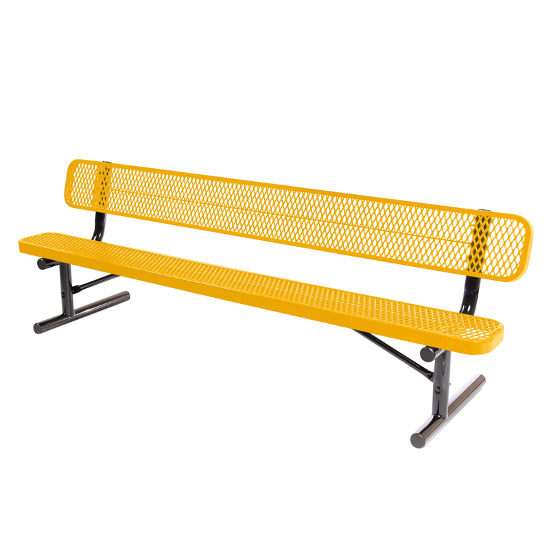 Load image into Gallery viewer, Expanded Metal Park Bench with Portable Frame
