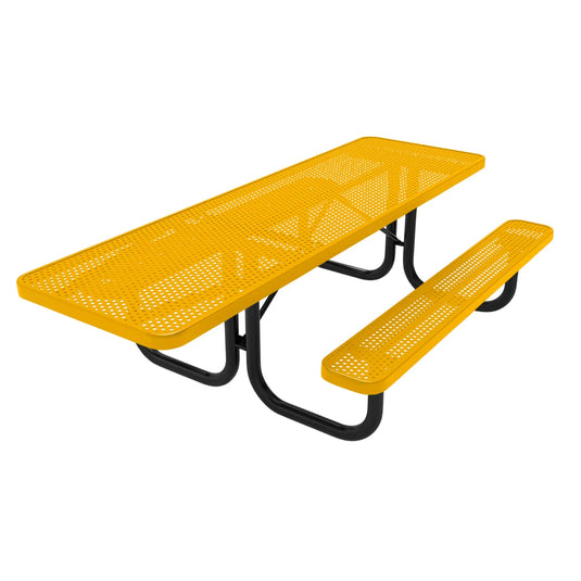 One-End ADA-Accessible Weatherproof Rectangular Outdoor Picnic Table