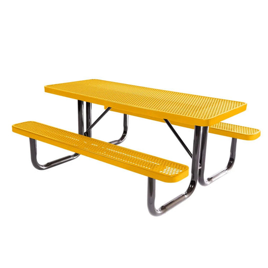 6 FT Commercial Rectangular Outdoor Picnic Table