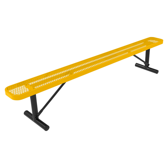 Expanded Metal Park Bench with Portable Frame