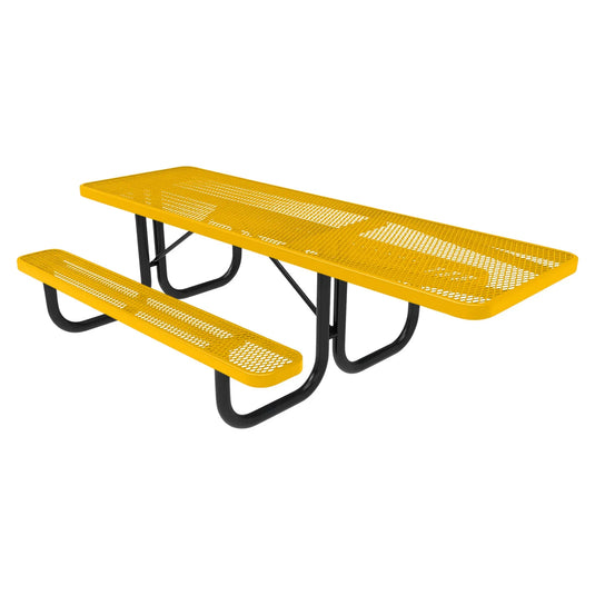 One-End ADA-Accessible Weatherproof Rectangular Outdoor Picnic Table