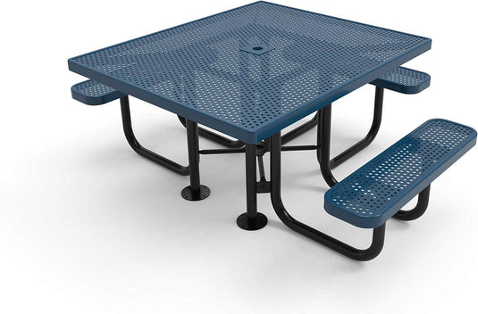 ADA-Accessible Square & Round Outdoor Picnic Tables - Coated Outdoor Furniture