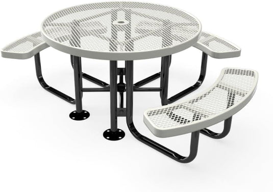 ADA-Accessible Square & Round Outdoor Picnic Tables - Coated Outdoor Furniture