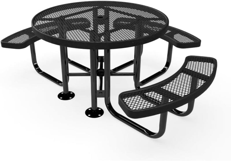 Load image into Gallery viewer, ADA-Accessible Square &amp; Round Outdoor Picnic Tables - Coated Outdoor Furniture
