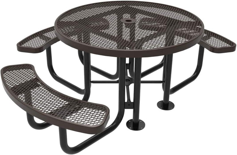 Load image into Gallery viewer, ADA-Accessible Square &amp; Round Outdoor Picnic Tables - Coated Outdoor Furniture
