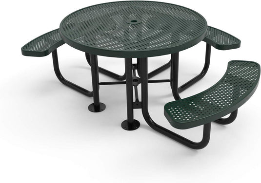 ADA-Accessible Square & Round Outdoor Picnic Tables - Coated Outdoor Furniture