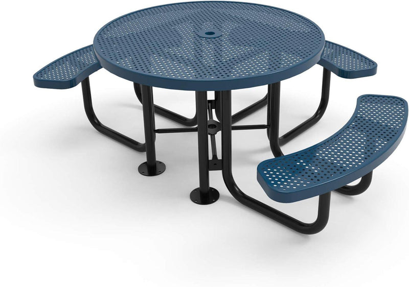 Load image into Gallery viewer, ADA-Accessible Square &amp; Round Outdoor Picnic Tables - Coated Outdoor Furniture
