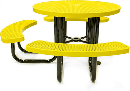 ADA-Accessible Square & Round Outdoor Picnic Tables - Coated Outdoor Furniture