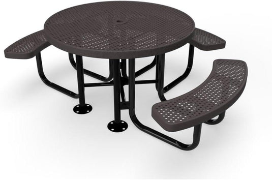 ADA-Accessible Square & Round Outdoor Picnic Tables - Coated Outdoor Furniture