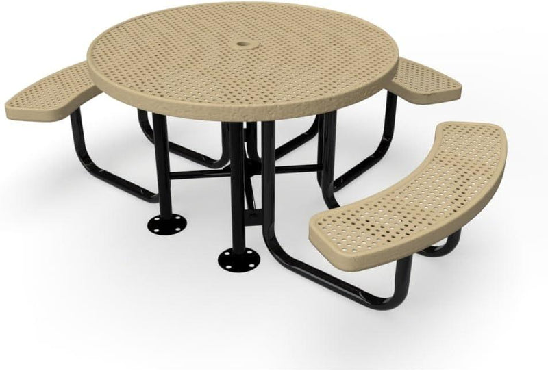 Load image into Gallery viewer, ADA-Accessible Square &amp; Round Outdoor Picnic Tables - Coated Outdoor Furniture
