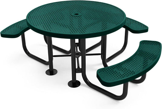 ADA-Accessible Square & Round Outdoor Picnic Tables - Coated Outdoor Furniture