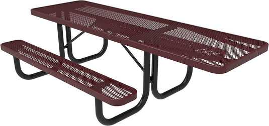 ADA-Accessible Weatherproof Rectangular Outdoor Picnic Tables - Coated Outdoor Furniture