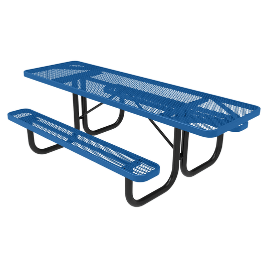 ADA-Accessible Weatherproof Rectangular Outdoor Picnic Tables - Coated Outdoor Furniture