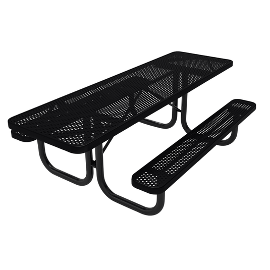 ADA-Accessible Weatherproof Rectangular Outdoor Picnic Tables - Coated Outdoor Furniture