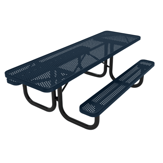 ADA-Accessible Weatherproof Rectangular Outdoor Picnic Tables - Coated Outdoor Furniture