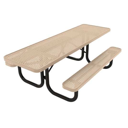 ADA-Accessible Weatherproof Rectangular Outdoor Picnic Tables - Coated Outdoor Furniture