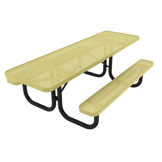 ADA-Accessible Weatherproof Rectangular Outdoor Picnic Tables - Coated Outdoor Furniture