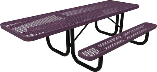 ADA-Accessible Weatherproof Rectangular Outdoor Picnic Tables - Coated Outdoor Furniture