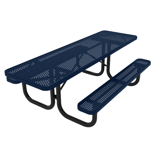 ADA-Accessible Weatherproof Rectangular Outdoor Picnic Tables - Coated Outdoor Furniture