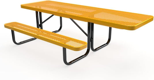 ADA-Accessible Weatherproof Rectangular Outdoor Picnic Tables - Coated Outdoor Furniture