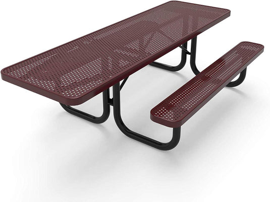 ADA-Accessible Weatherproof Rectangular Outdoor Picnic Tables - Coated Outdoor Furniture