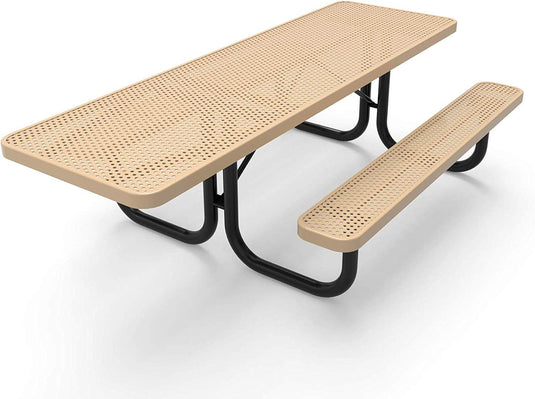 ADA-Accessible Weatherproof Rectangular Outdoor Picnic Tables - Coated Outdoor Furniture