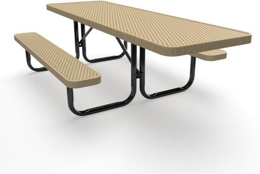 ADA-Accessible Weatherproof Rectangular Outdoor Picnic Tables - Coated Outdoor Furniture