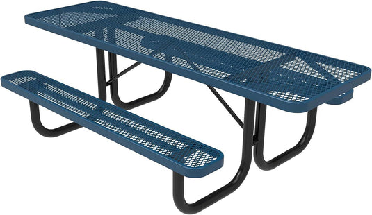 ADA-Accessible Weatherproof Rectangular Outdoor Picnic Tables - Coated Outdoor Furniture