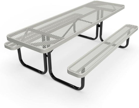 ADA-Accessible Weatherproof Rectangular Outdoor Picnic Tables - Coated Outdoor Furniture